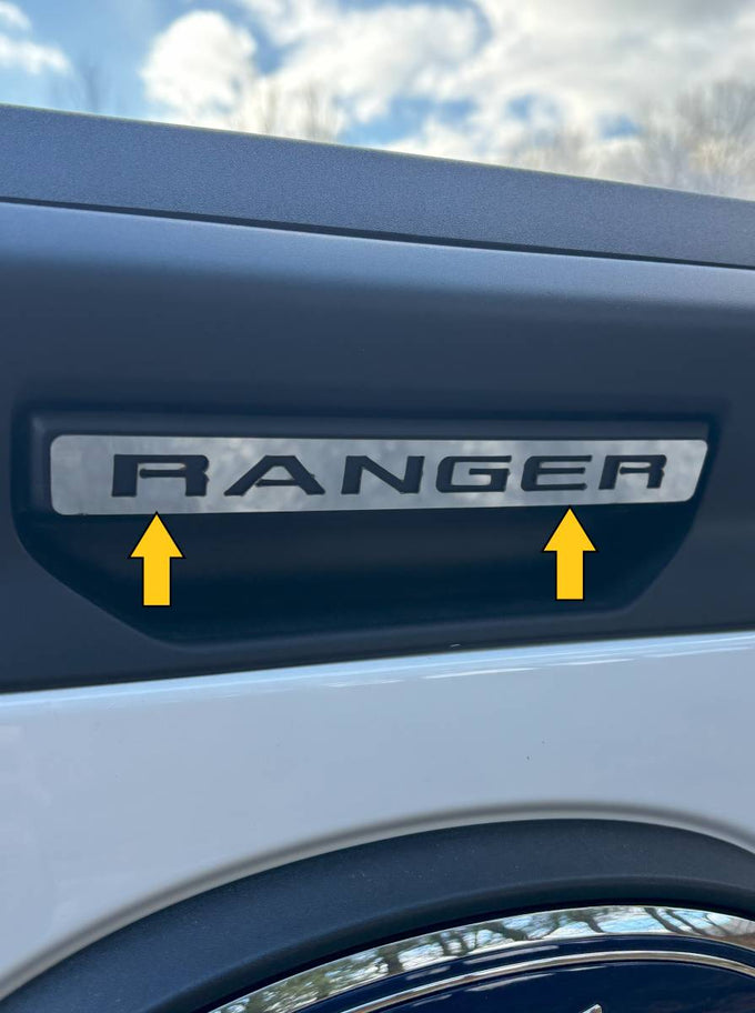 1Pc Stainless Tailgate Handle Trim <br>24-25 Ford Ranger