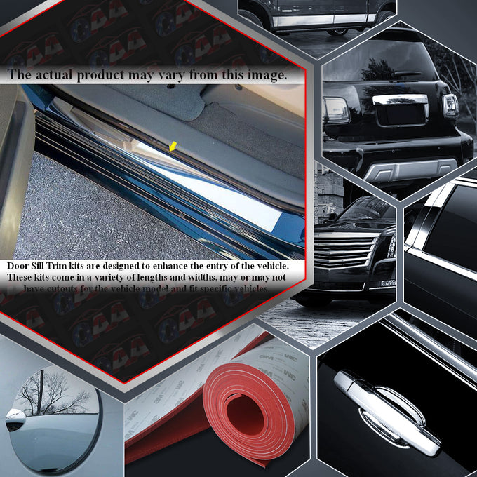 2pcs Stainless Steel Door Sill Trim<br>97-98 Chrysler Sebring Convertible