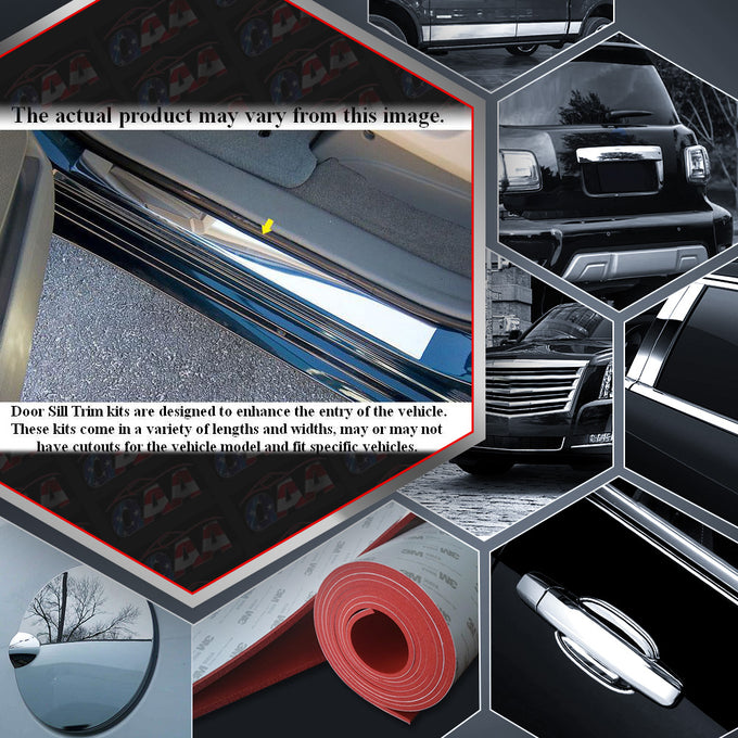 Stainless Steel Door Sill Trim (2.875 Width)<br>1999 Chevy Silverado 2-door 1500, Extended Cab