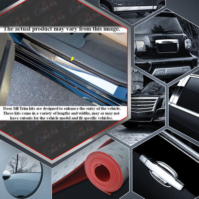 2pcs Stainless Steel Door Sill trim<br>05-07 Ford Mustang