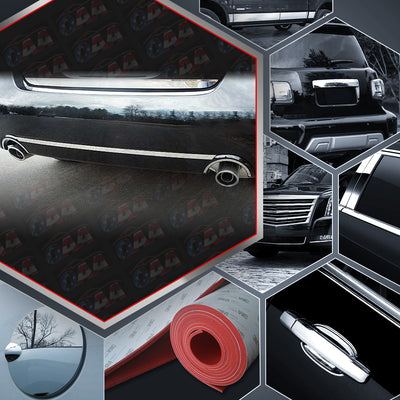3pcs Stainless Steel Exhaust Trim Package<br>07-08 Nissan Altima Sedan