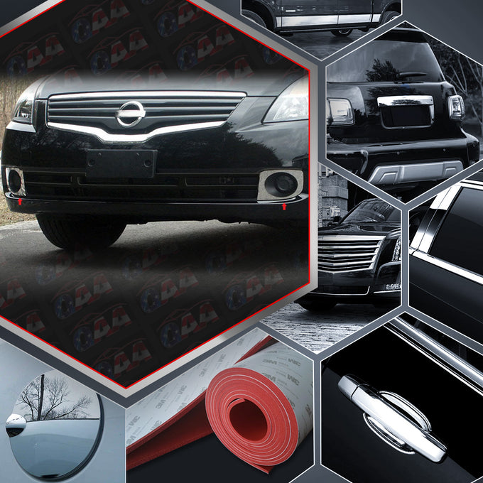 2pcs Stainless Steel Fog Light Trim<br>07-12 Nissan Altima Sedan