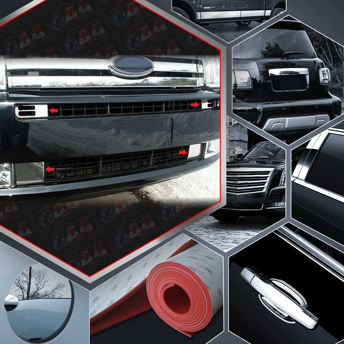 4pcs Stainless Steel Front Vent Trim<br>09-12 Ford Flex