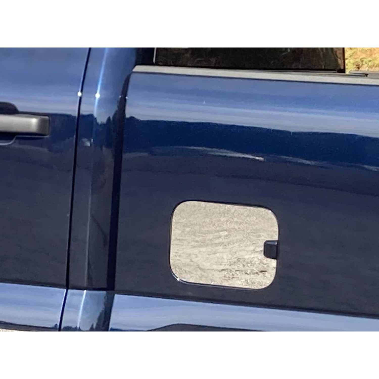 1Pc Stainless Gas Cap Door Trim <br>23-24 Ford Super Duty