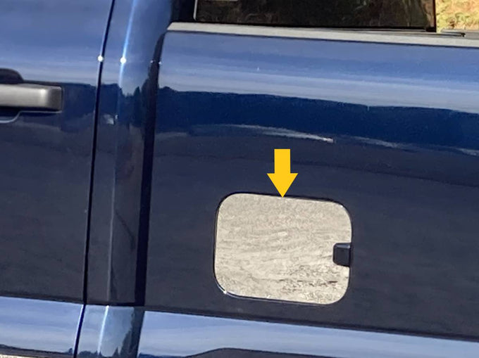 1Pc Stainless Gas Cap Door Trim <br>23-24 Ford Super Duty