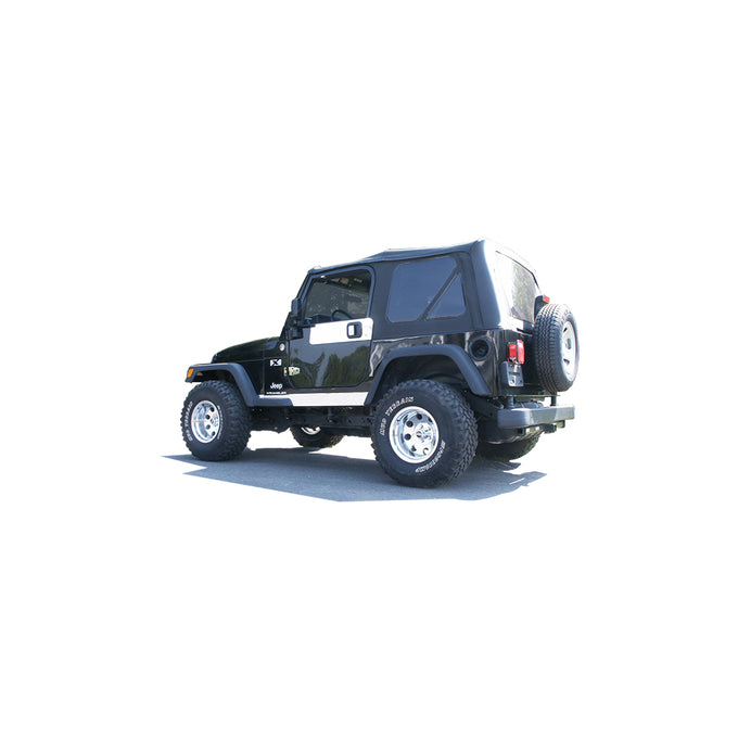 6pcs Stainless Steel Hinge Cap Package<br>97-06 Jeep Wrangler TJ 2-Door