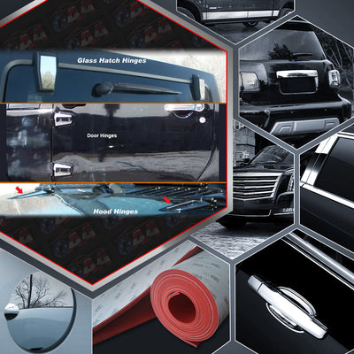8pcs Stainless Steel Hinge Cap Package<br>07-18 Jeep Wrangler JK 2-Door