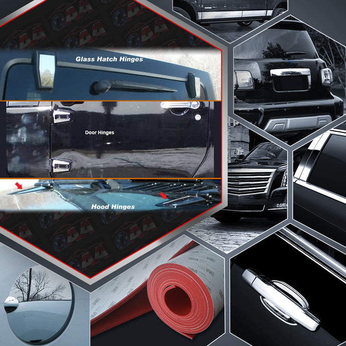 8pcs Stainless Steel Hinge Cap Package<br>07-18 Jeep Wrangler JK 2-Door