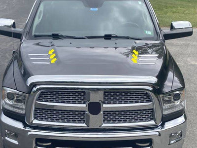 6Pc Stainless Steel Hood Trim <br>10-18 Ram Trucks, Ram