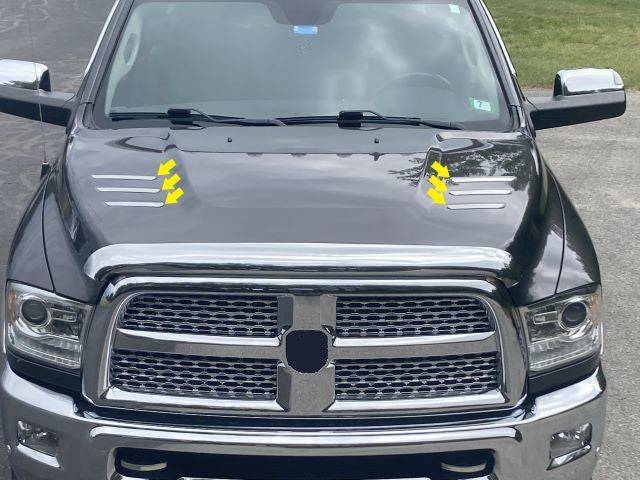 6Pc Stainless Steel Hood Trim <br>10-18 Ram Trucks, Ram
