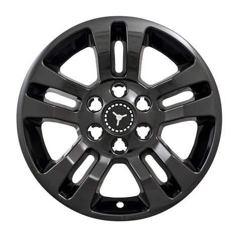 4Pc Gloss Black ABS Wheel Cover Hub Cap <br>14-20 Chevy Silverado LD, LS, LT