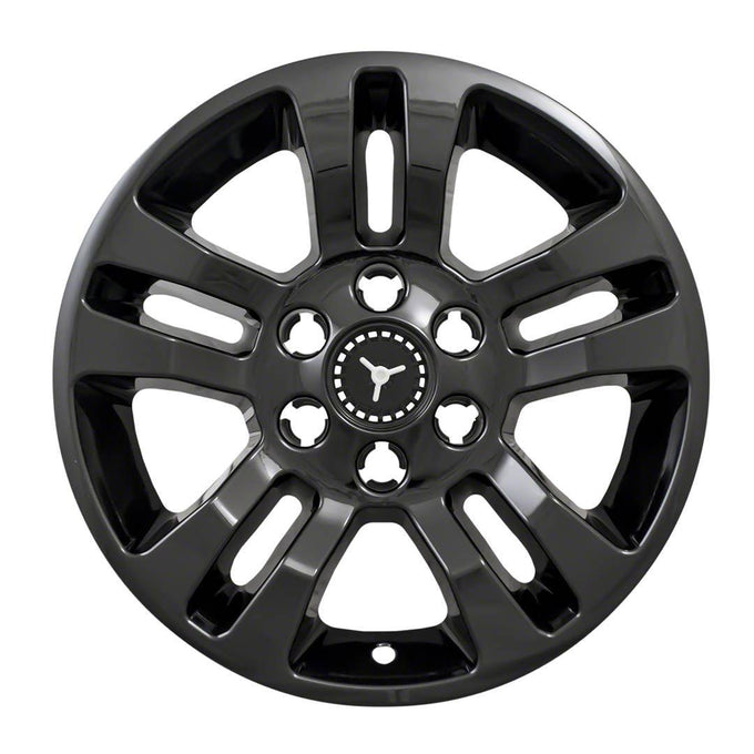 4Pc Gloss Black ABS Wheel Cover Hub Cap <br>14-20 Chevy Silverado LD, LS, LT