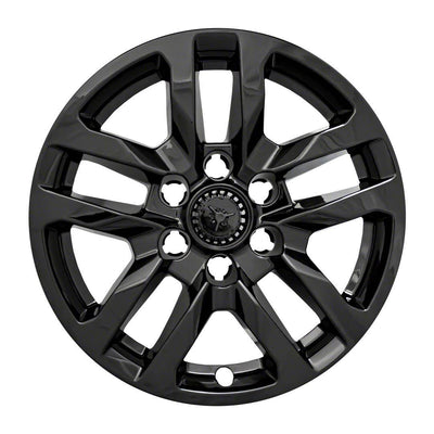 4Pc Gloss Black ABS Wheel Cover Hub Cap <br>19-23 Chevy Silverado RST, LTZ