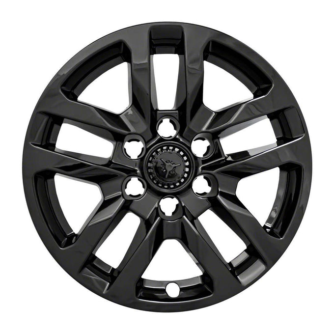 4Pc Gloss Black ABS Wheel Cover Hub Cap <br>19-23 Chevy Silverado RST, LTZ