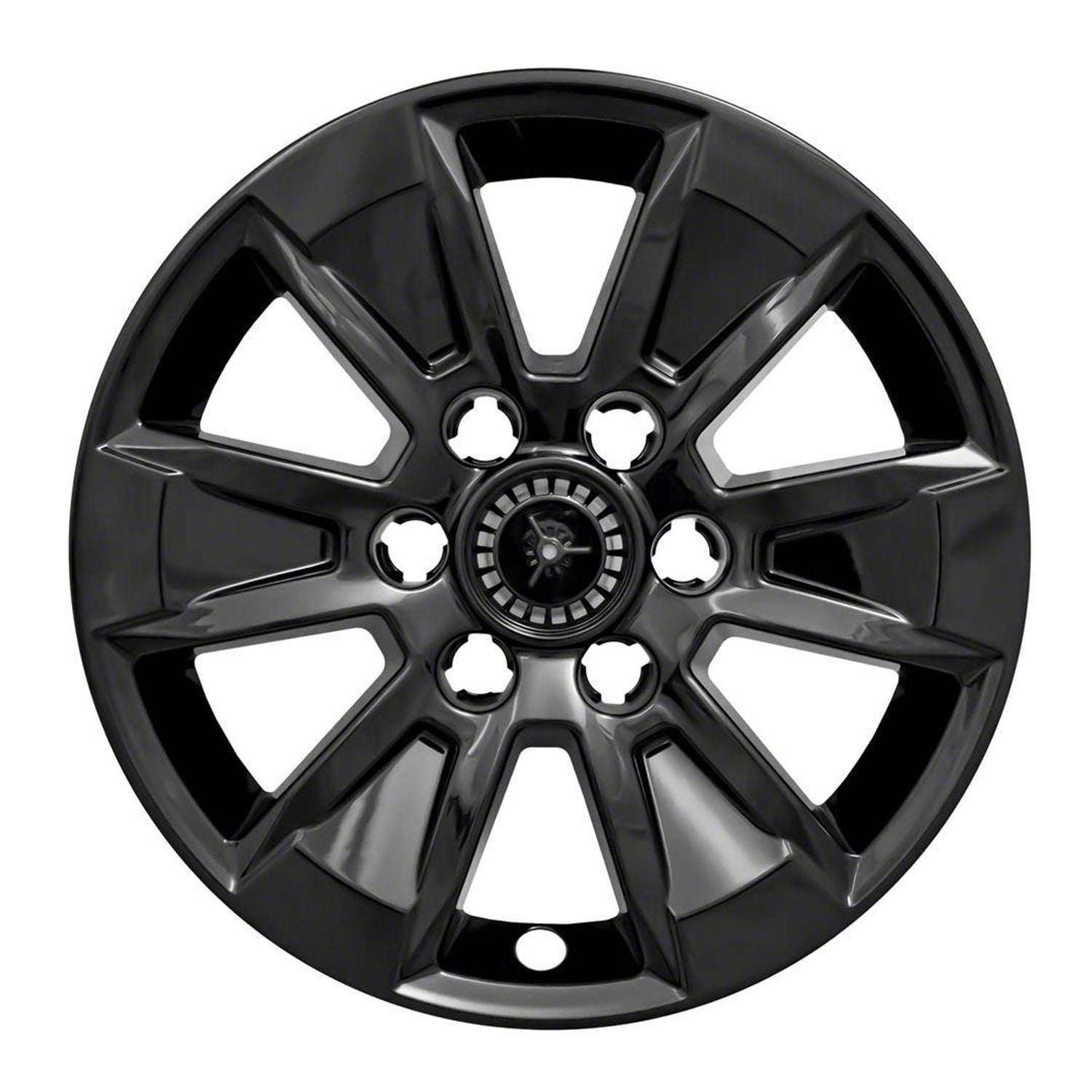 4Pc Gloss Black ABS Wheel Cover Hub Cap <br>19-23 Chevy Silverado LT