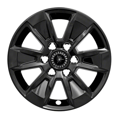 4Pc Gloss Black ABS Wheel Cover Hub Cap <br>19-23 Chevy Silverado LT