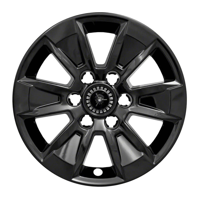 4Pc Gloss Black ABS Wheel Cover Hub Cap <br>19-23 Chevy Silverado LT