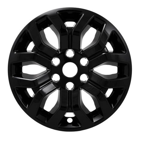 4Pc Gloss Black ABS Wheel Cover Hub Cap <br>21-24 Ford F-150 Lariat, King Ranch