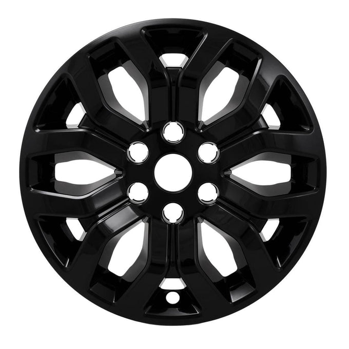 4Pc Gloss Black ABS Wheel Cover Hub Cap <br>21-24 Ford F-150 Lariat, King Ranch