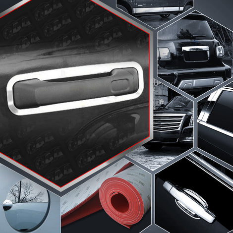 5pcs Stainless Steel Door Handle Surround<br>06-09 Hummer H3