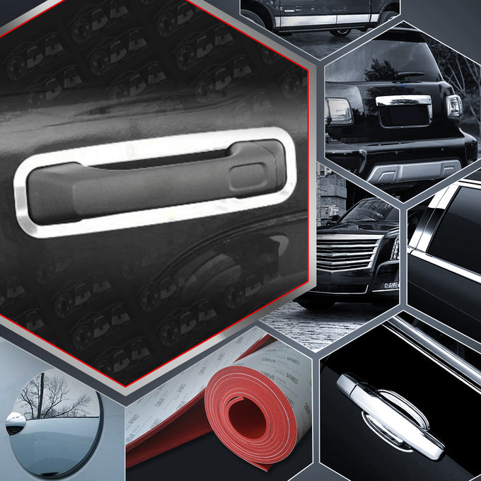 5pcs Stainless Steel Door Handle Surround<br>06-09 Hummer H3