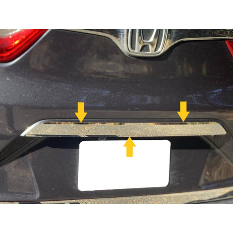 1Pc Stainless Steel Rear License Trim <br>17-22 Honda CR-V
