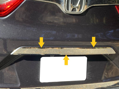 1Pc Stainless Steel Rear License Trim <br>17-22 Honda CR-V