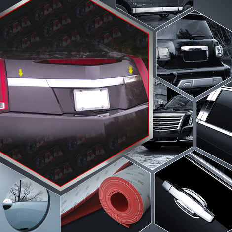 2pcs Stainless Steel License Bar Extension Trim<br>11-14 Cadillac CTS Coupe