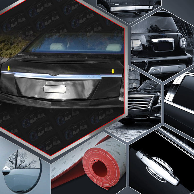 2pcs Stainless Steel License Bar Extension Trim<br>14-19 Cadillac CTS