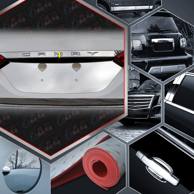 Stainless Steel License Plate Bezel<br>18-23 Toyota Camry