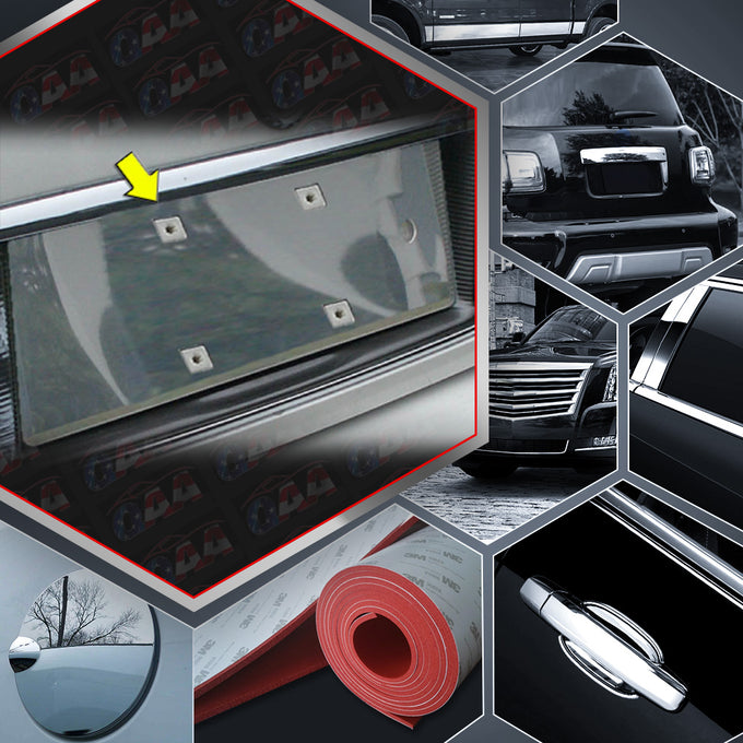 Stainless Steel License Plate Bezel<br>00-05 Cadillac DeVille