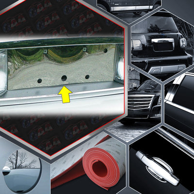 Stainless Steel License Plate Bezel<br>03-07 Lincoln Town Car