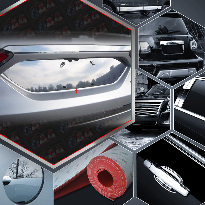 Stainless Steel License Plate Bezel<br>13-18 Ford Fusion