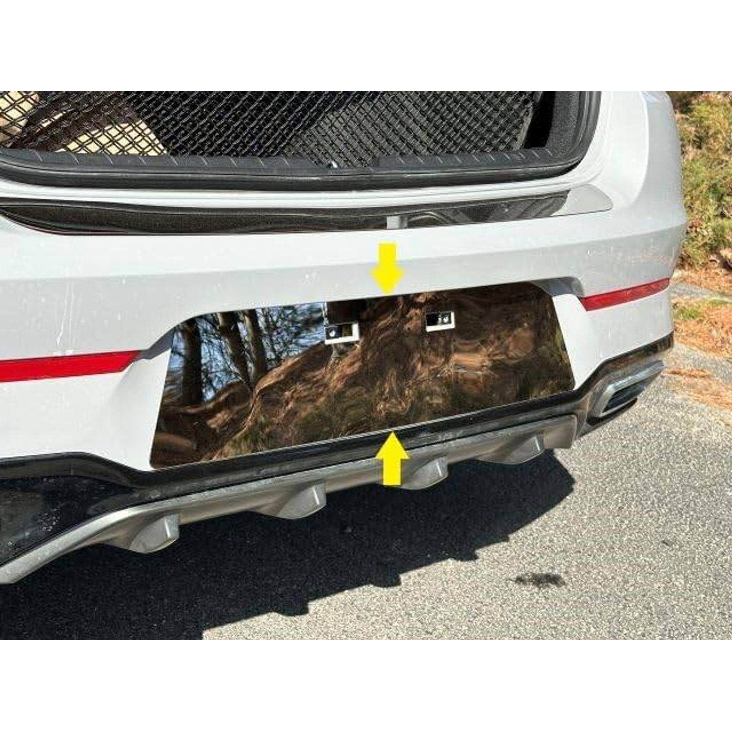 1Pc Stainless License Plate Bezel <br>21-24 Kia K5
