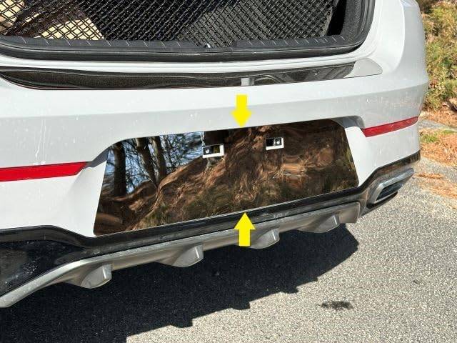 1Pc Stainless License Plate Bezel <br>21-24 Kia K5