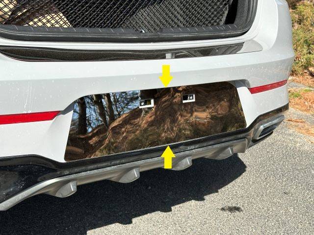 1Pc Stainless License Plate Bezel <br>21-24 Kia K5