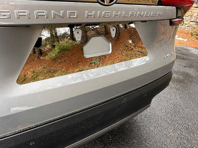 1Pc Stainless License Plate Bezel <br>2024 Toyota Grand Highlander