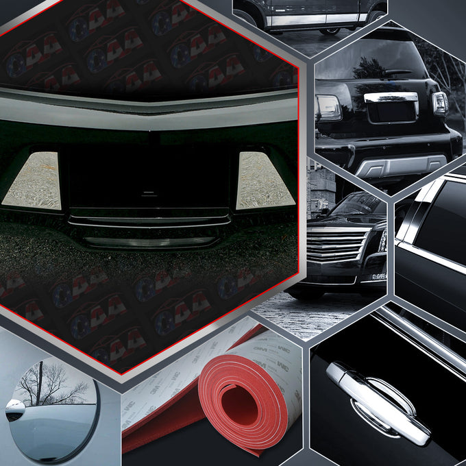 2pcs Stainless Steel License Plate Surround Trim<br>18-19 Cadillac XTS