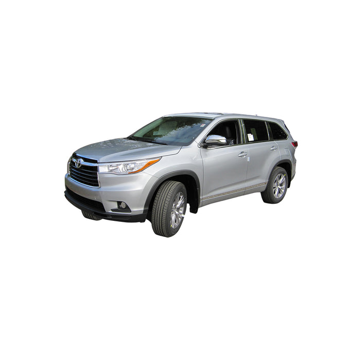 2pcs Chrome ABS Plastic Mirror Cover<br>14-19 Toyota Highlander, 13-18 Rav4