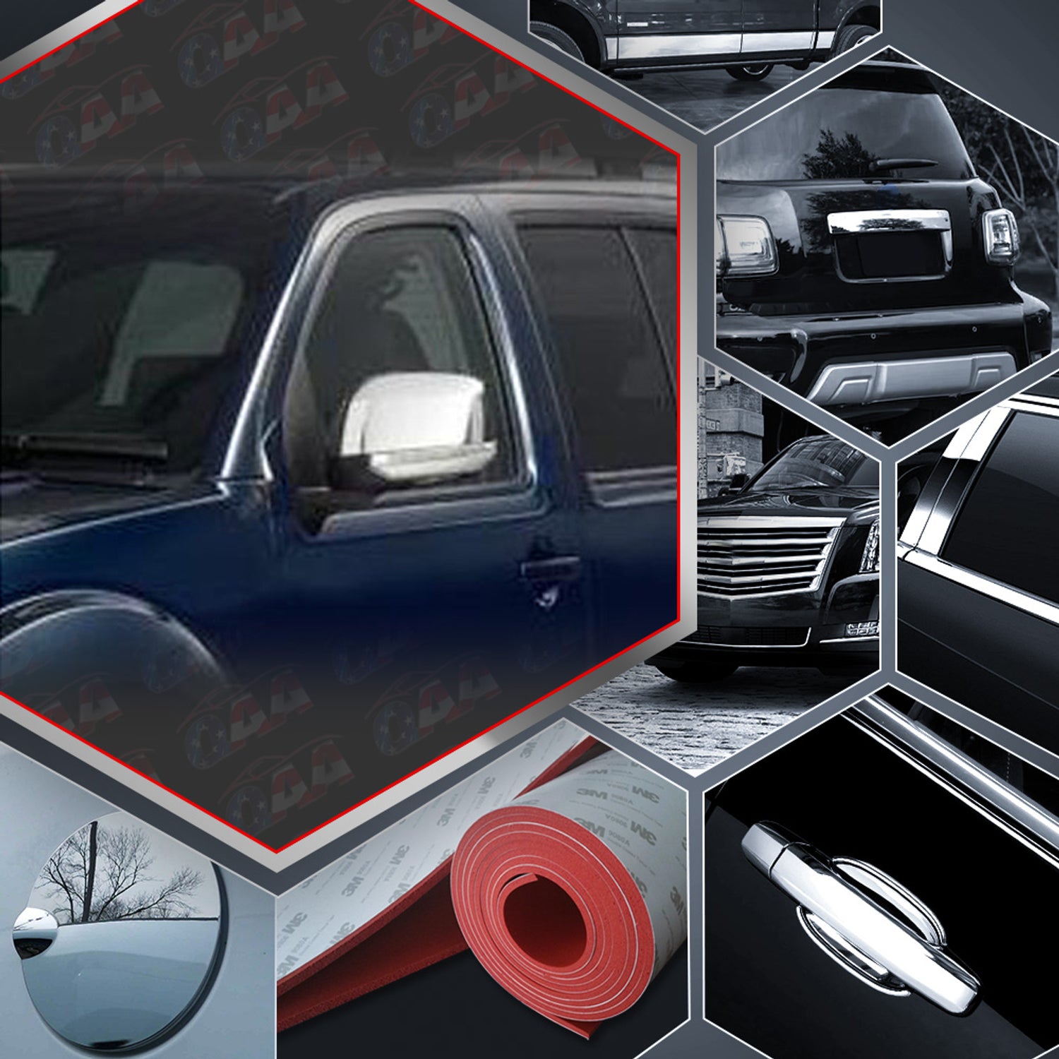 2pcs Chrome ABS Plastic Mirror Cover<br>05-21 Nissan Frontier, 05-11 Pathfinder
