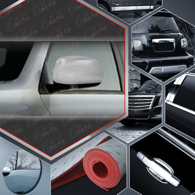 2pcs Chrome ABS Plastic Mirror Cover<br>08-13 Toyota Highlander
