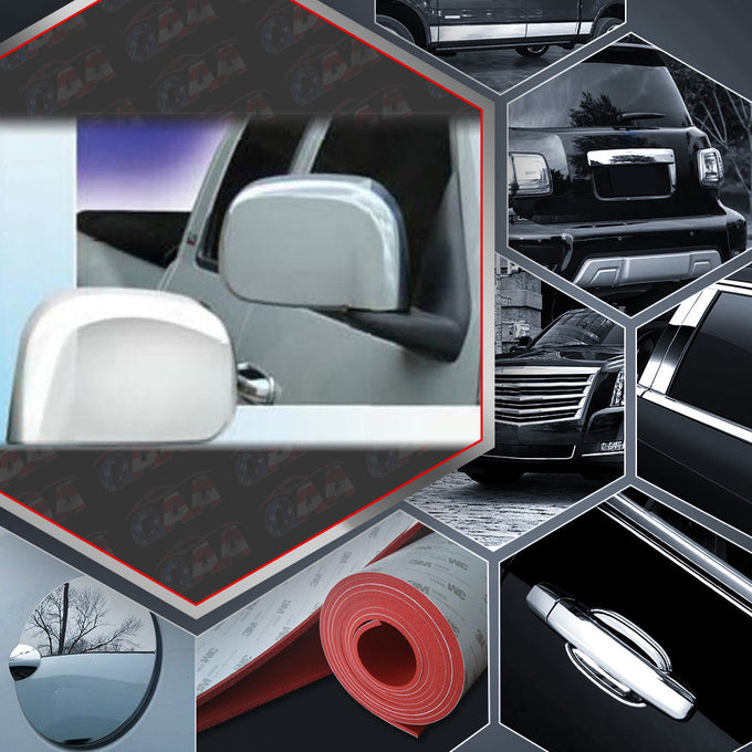 2pcs Chrome ABS Plastic Mirror Cover Set<br>02-08 Dodge Ram