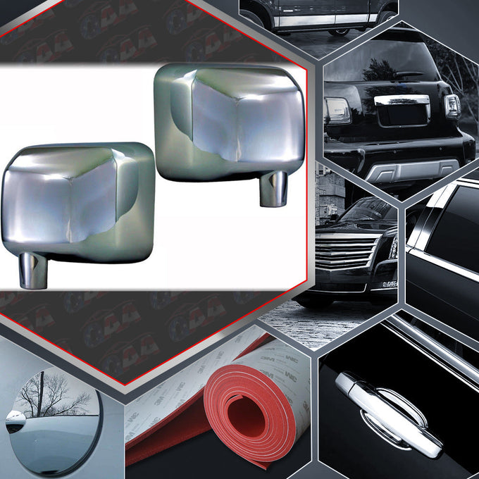 2pcs Chrome ABS Plastic Mirror Cover Set<br>07-18 Jeep Wrangler JK