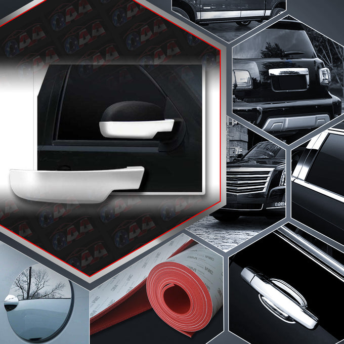 2pcs Chrome ABS Plastic Mirror Cover<br>07-14 Cadillac Escalade, 07-13 Chevy Avalanche