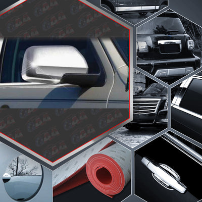2pcs Chrome ABS Plastic Mirror Cover Set<br>08-12 Ford Escape