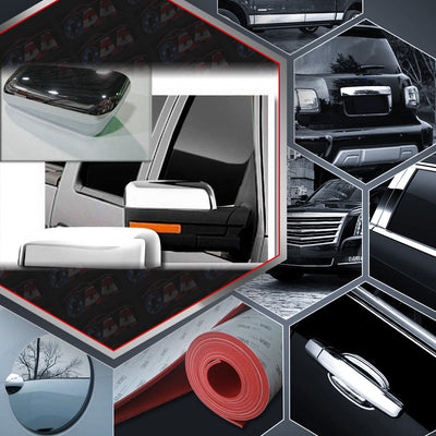 2pcs Chrome ABS Plastic Mirror Cover Set<br>09-14 Ford F-150