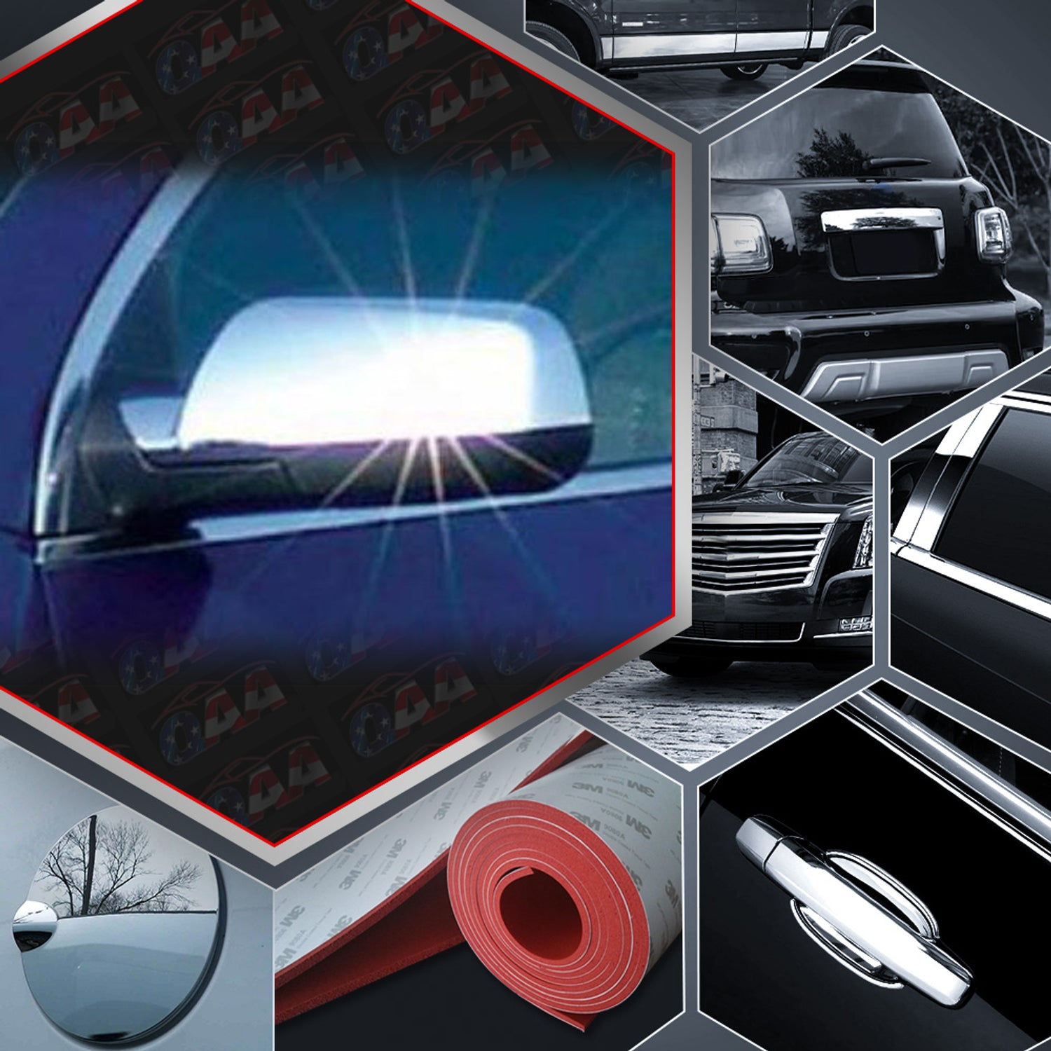 2pcs Chrome ABS Plastic Mirror Cover<br>10-17 Chevy Equinox