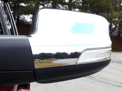 2Pc Chrome ABS plastic Mirror Cover <br>19-24 Ram Trucks Ram