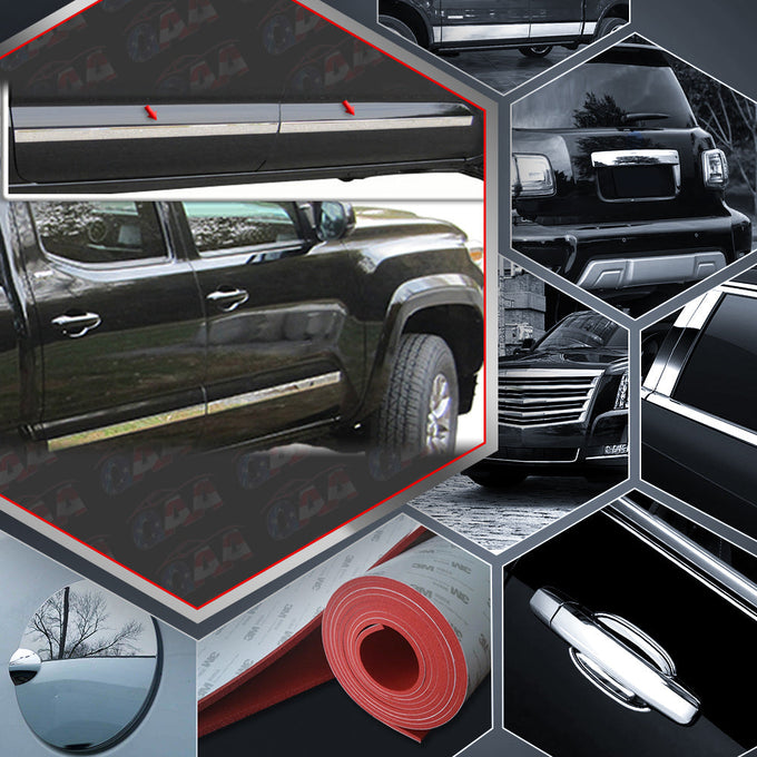 4pcs Stainless Steel Body Molding Insert Trim<br>16-23 Toyota Tacoma