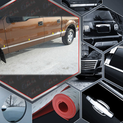 12pcs Stainless Steel Body Molding Insert Trim Kit<br>04-08 Ford F-150